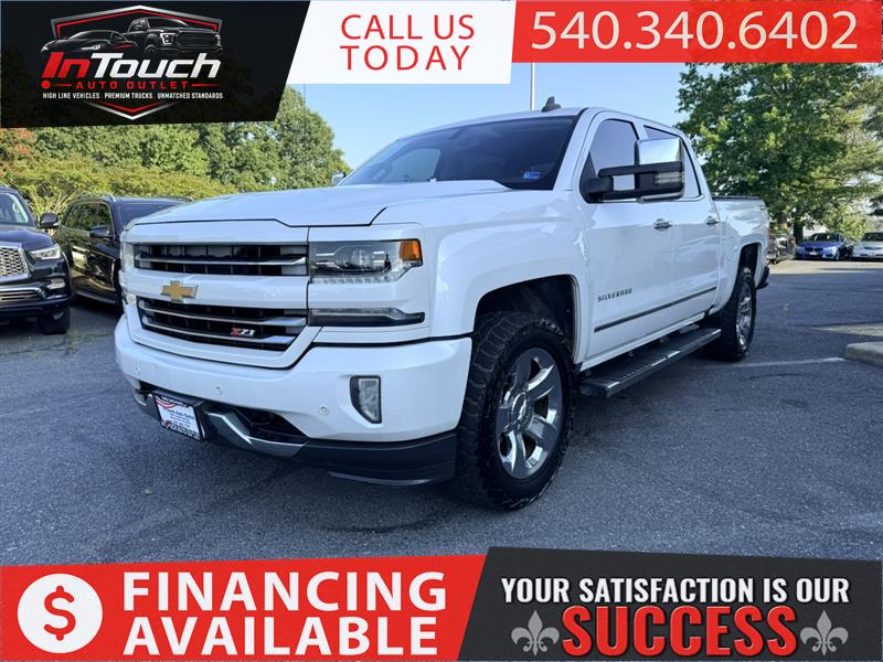 White 2016 Chevrolet Silverado 1500 Pickup Truck Four-Wheel Drive Automatic