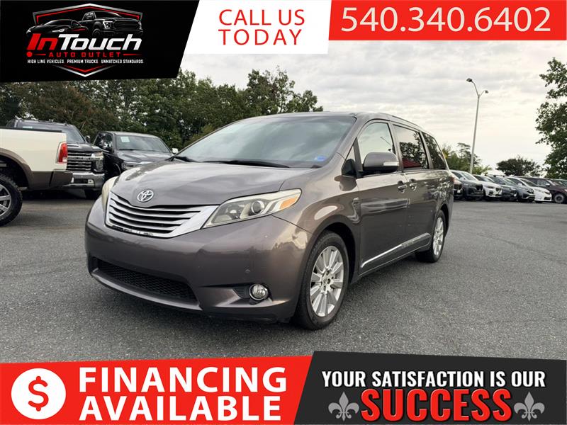 2017 TOYOTA SIENNA LIMITED AWD W/NAVIGATION SYSTEM & SUNROOF BSM