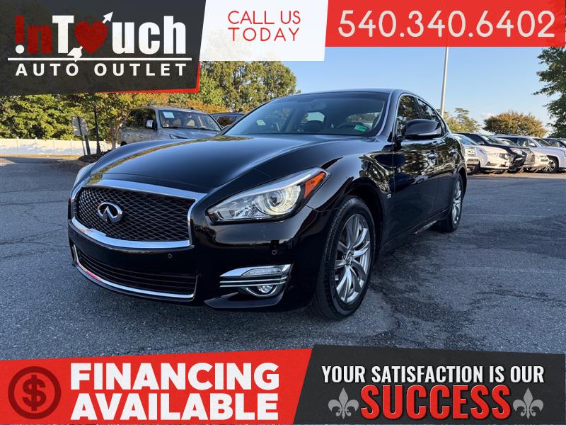 Black 2019 INFINITI Q70 3.7 Luxe RWD Sedan Rear-Wheel Drive Automatic