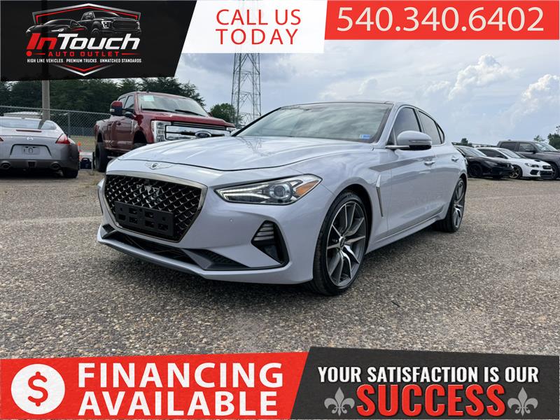 White 2019 Genesis G70 Sedan Rear-Wheel Drive Automatic