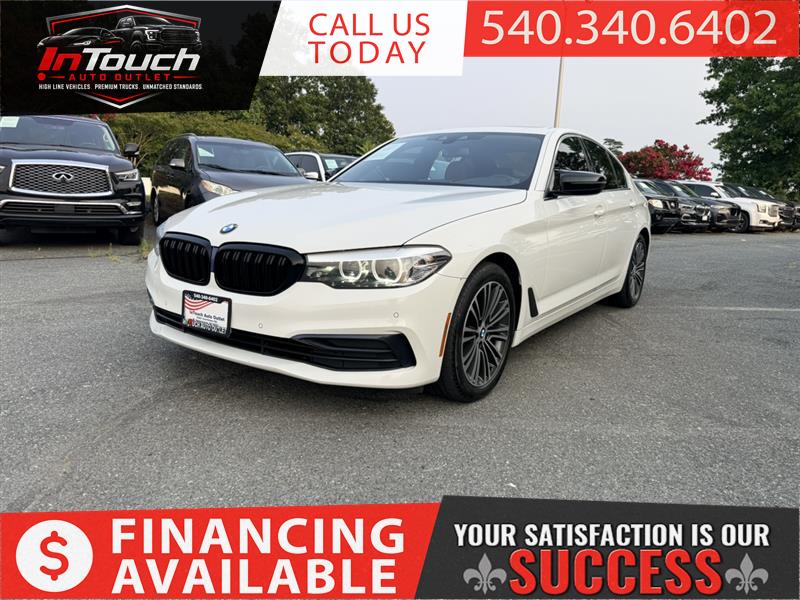 White 2019 BMW 5 Series Sedan Rear-Wheel Drive Automatic