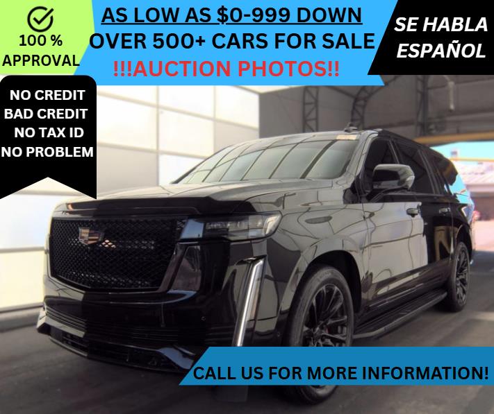 Black 2021 Cadillac Escalade ESV SUV / Crossover Four-Wheel Drive Automatic
