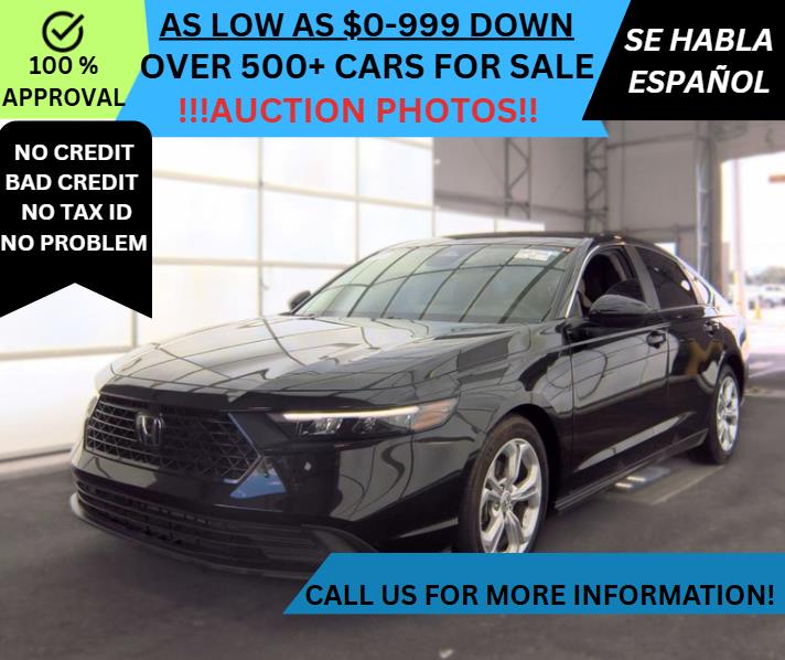 Black 2025 Honda Accord Sedan Front-Wheel Drive Automatic