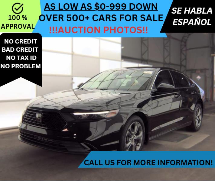 Black 2024 Honda Accord Sedan Front-Wheel Drive Automatic