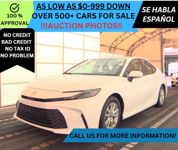 White 2025 Toyota Camry Sedan Front-Wheel Drive Automatic
