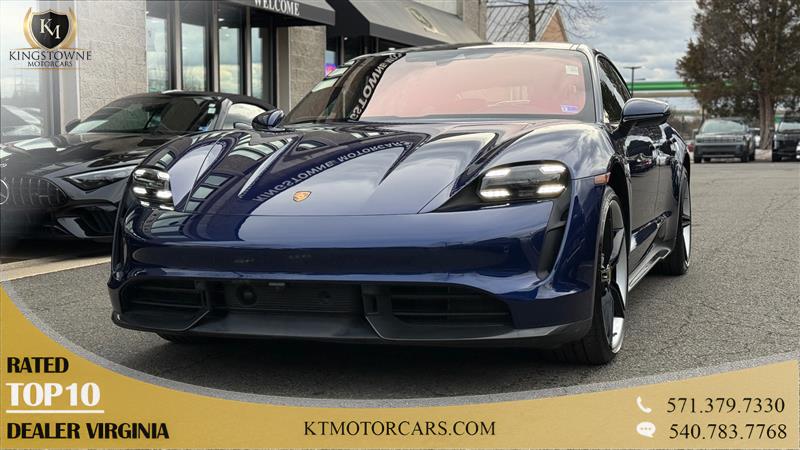 Gentian Blue Metallic 2022 Porsche Taycan Turbo S Sedan AWD Sedan All-Wheel Drive Automatic