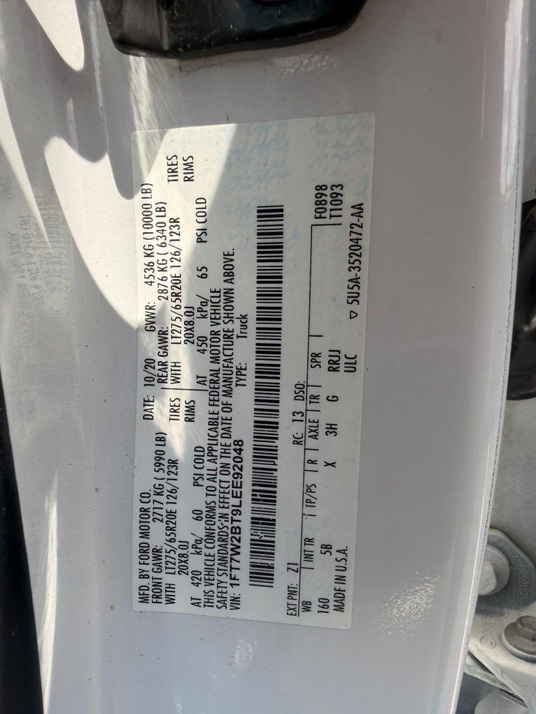 2020 FORD SUPER DUTY F-250 SRW LARIAT