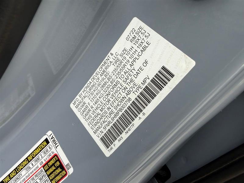 2023 HONDA ODYSSEY TOURING