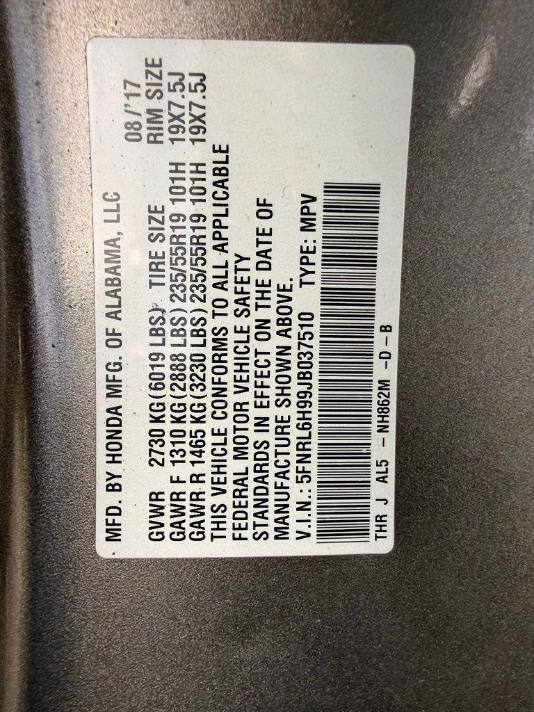 2018 HONDA ODYSSEY ELITE
