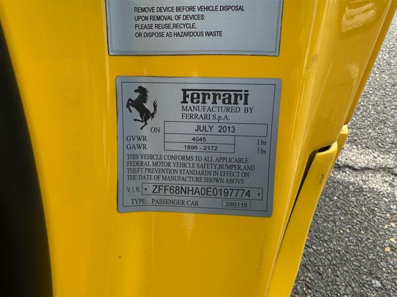 2014 FERRARI 458 SPIDER 