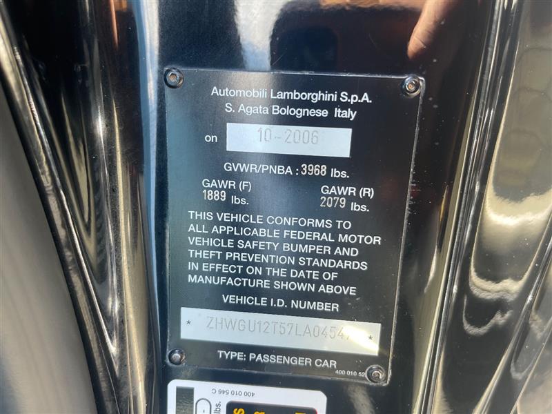 2007 LAMBORGHINI GALLARDO 