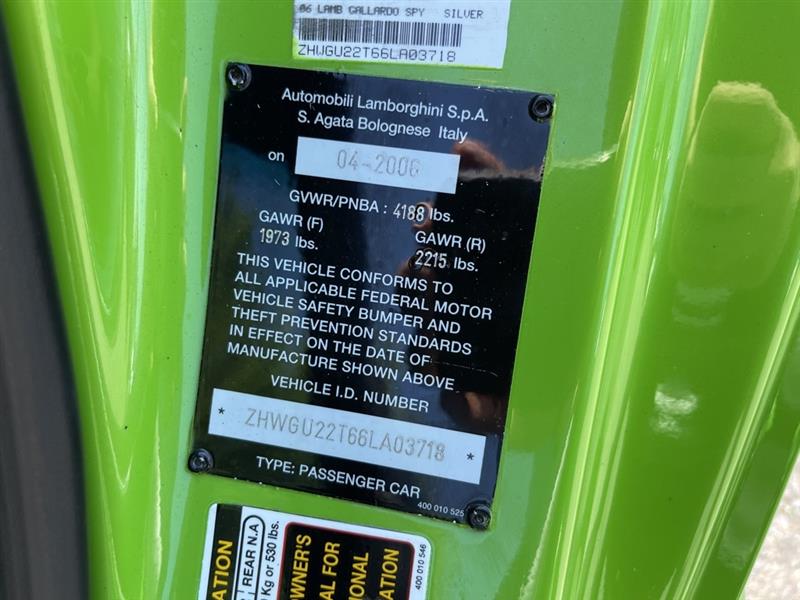 2006 LAMBORGHINI GALLARDO 