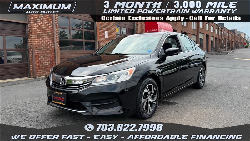 2016 HONDA ACCORD LX 