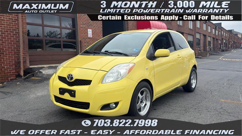 Yellow 2010 Toyota Yaris 2dr Hatchback Hatchback Front-Wheel Drive 5-Speed Manual