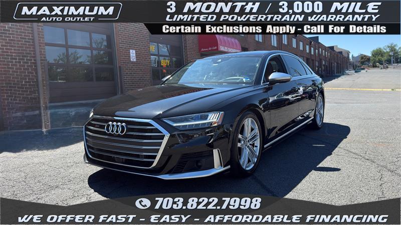 Black 2020 Audi S8 4.0T quattro Sedan All-Wheel Drive Automatic