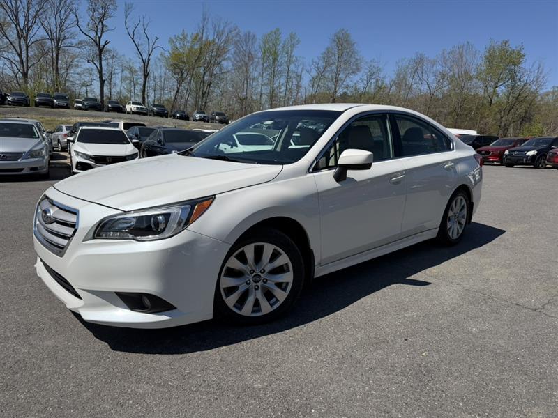 White 2015 Subaru Legacy 2.5i Premium AWD Sedan All-Wheel Drive Automatic
