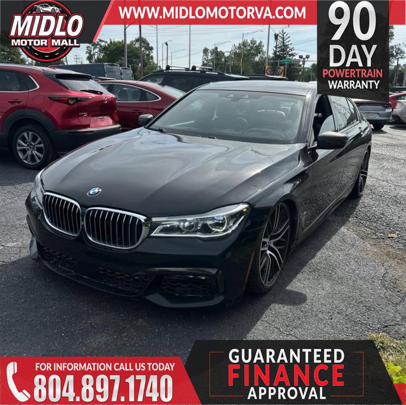 Black 2016 BMW 7 Series Sedan All-Wheel Drive Automatic