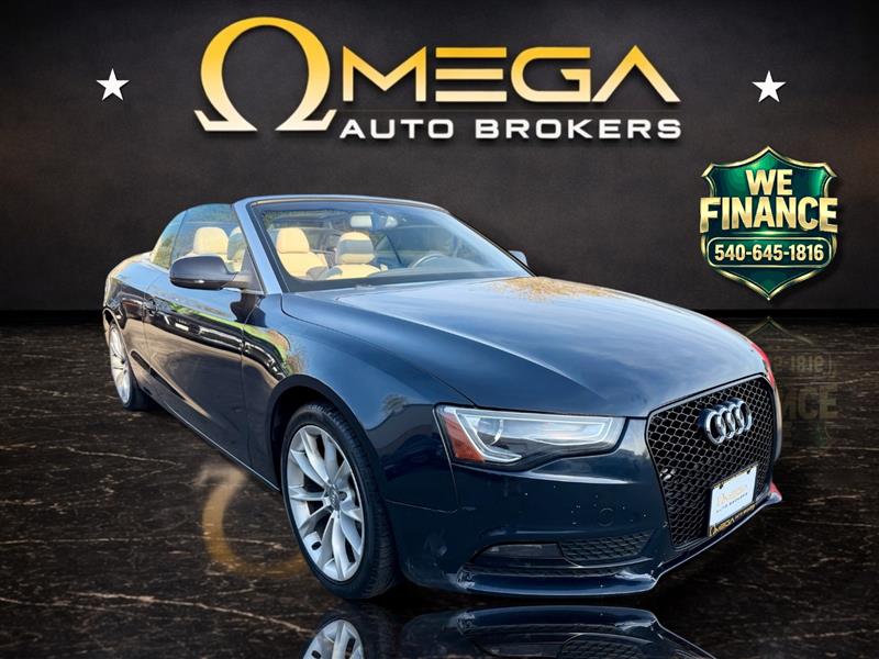 Moonlight Blue Metallic 2013 Audi A5 2.0T Premium Plus Cabriolet FWD Convertible Front-Wheel Drive Automatic