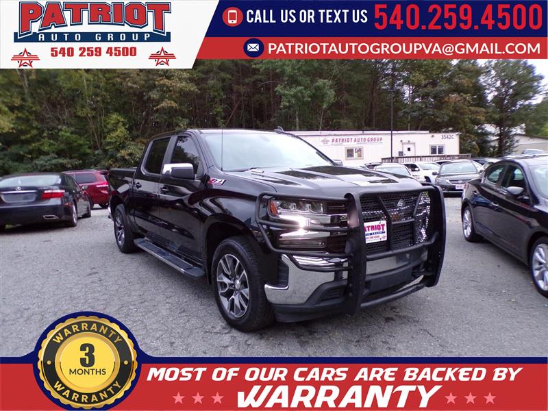 Black 2021 Chevrolet Silverado 1500 Pickup Truck Four-Wheel Drive Automatic