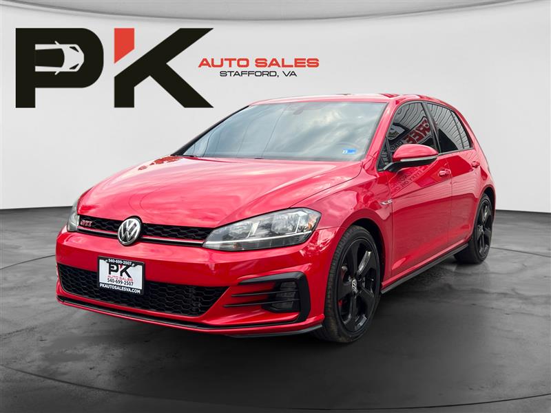Red 2019 Volkswagen Golf GTI Hatchback Front-Wheel Drive Manual
