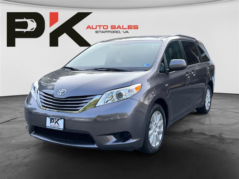 Gray 2017 Toyota Sienna Minivan All-Wheel Drive Automatic