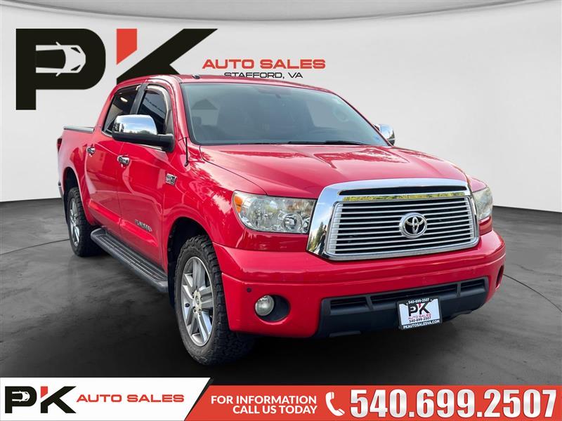 Red 2013 Toyota Tundra Pickup Truck Four-Wheel Drive Automatic