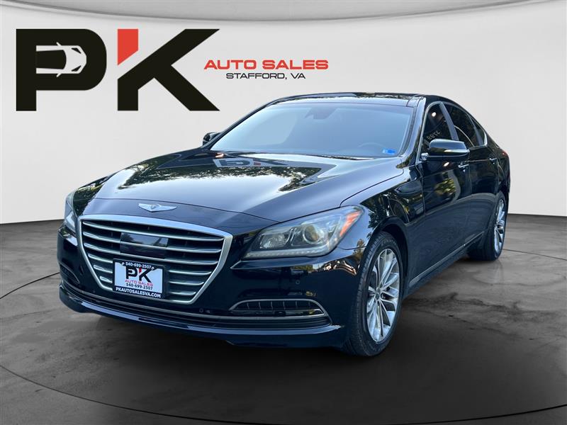 Black 2015 Hyundai Genesis Sedan Rear-Wheel Drive Automatic