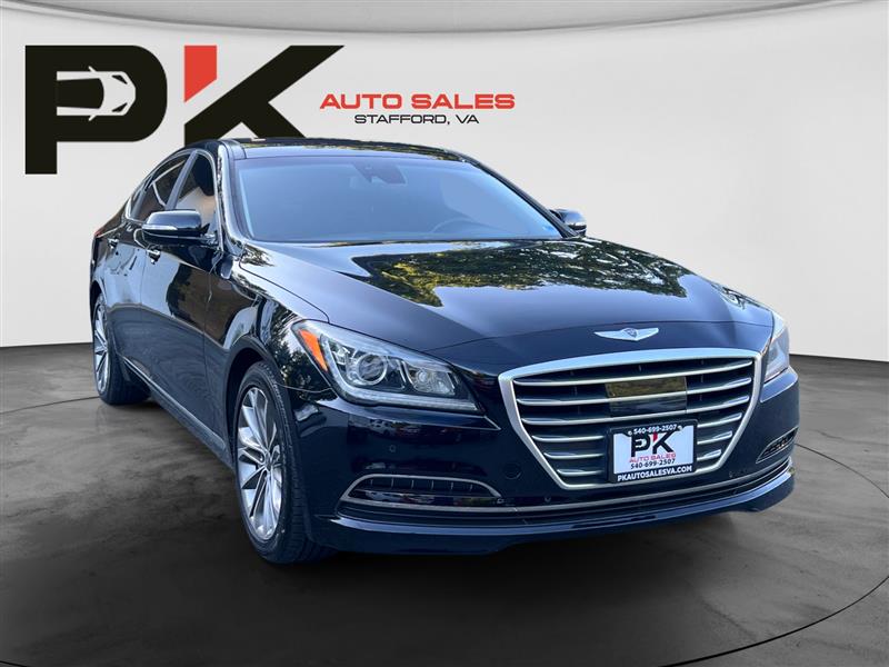 Black 2015 Hyundai Genesis Sedan Rear-Wheel Drive Automatic