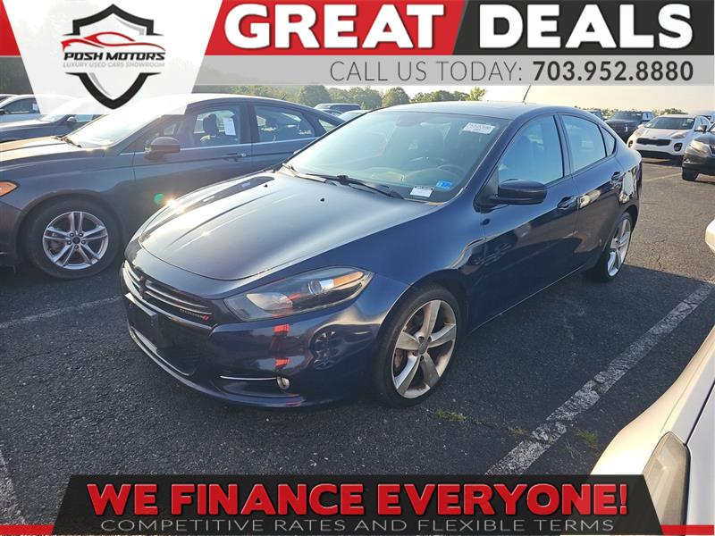 True Blue Pearlcoat 2014 Dodge Dart Sedan Front-Wheel Drive Automatic