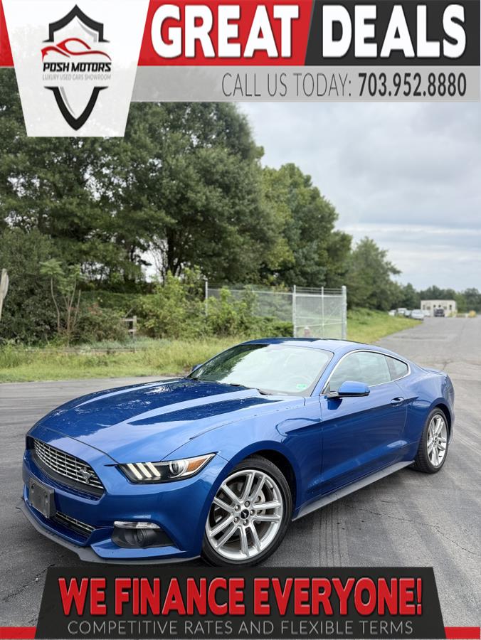 Grabber Blue 2017 Ford Mustang Coupe Rear-Wheel Drive Automatic