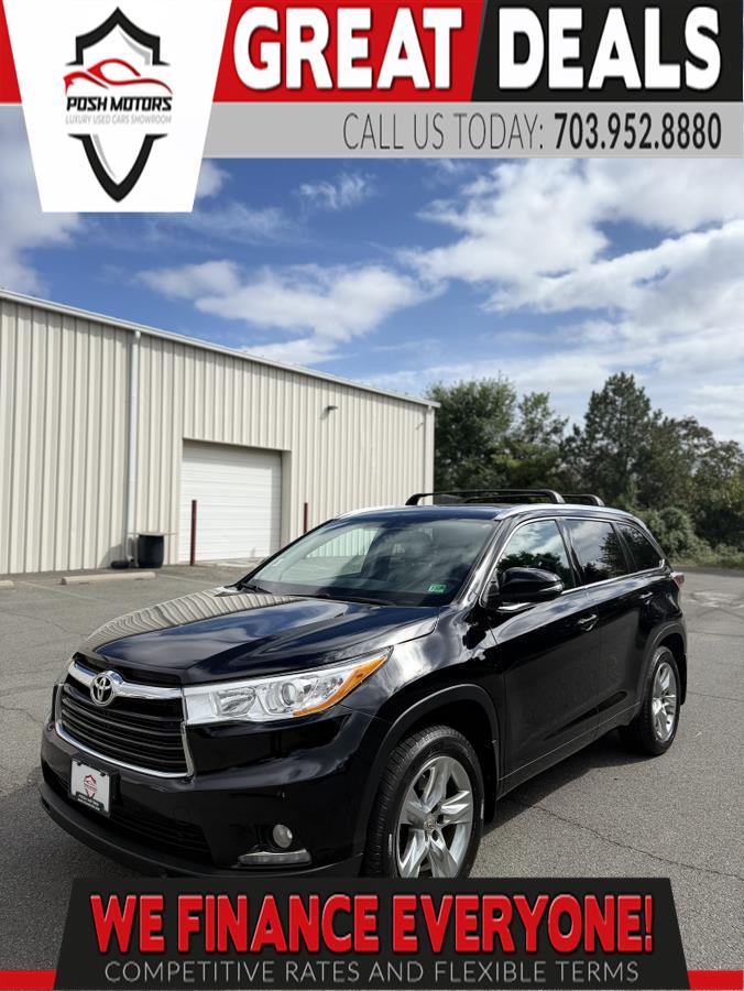 Black 2014 Toyota Highlander SUV / Crossover All-Wheel Drive Automatic