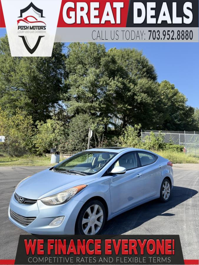Blue Sky Metallic 2012 Hyundai Elantra Sedan Front-Wheel Drive Automatic