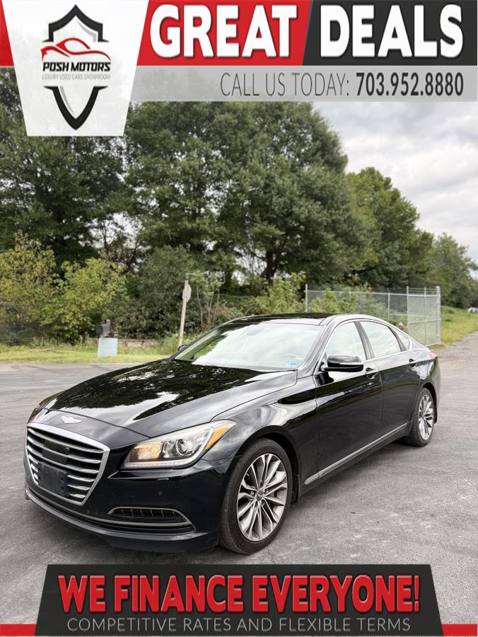 Caspian Black 2015 Hyundai Genesis Sedan Rear-Wheel Drive Automatic