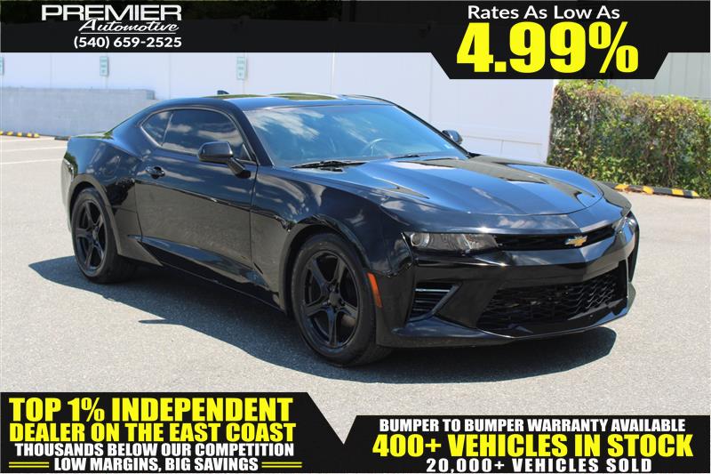 Black 2016 Chevrolet Camaro 1LT Coupe RWD Coupe Rear-Wheel Drive