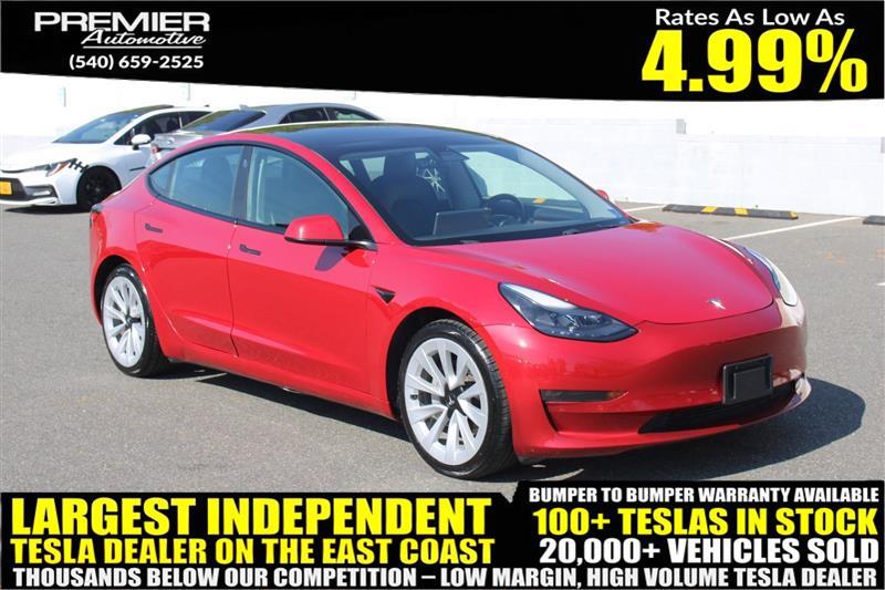 2022 TESLA MODEL 3 Standard Range