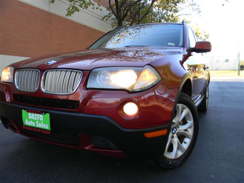 Red 2009 BMW X3 xDrive30i AWD SUV / Crossover All-Wheel Drive Automatic