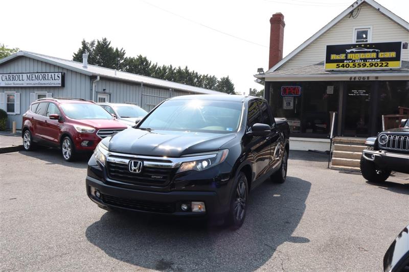 Black 2017 Honda Ridgeline Pickup Truck Front-Wheel Drive Automatic