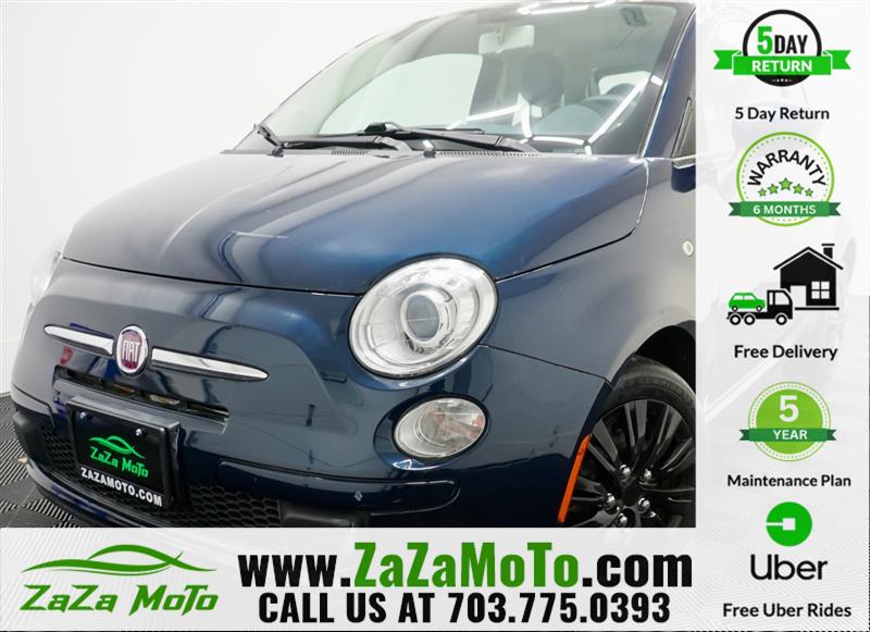 Azzurro (Blue) 2013 FIAT 500 Pop Hatchback Front-Wheel Drive Automatic