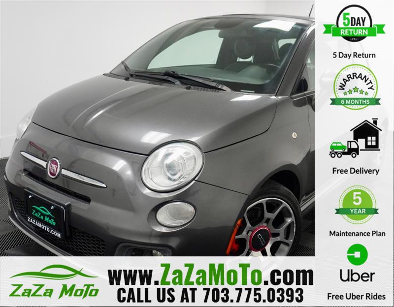 Granito Lucente (Granite Crystal) 2015 FIAT 500 Sport Hatchback Front-Wheel Drive Automatic