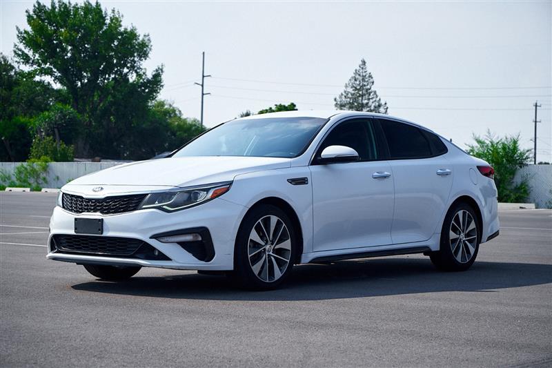 White 2019 Kia Optima Sedan Front-Wheel Drive Automatic