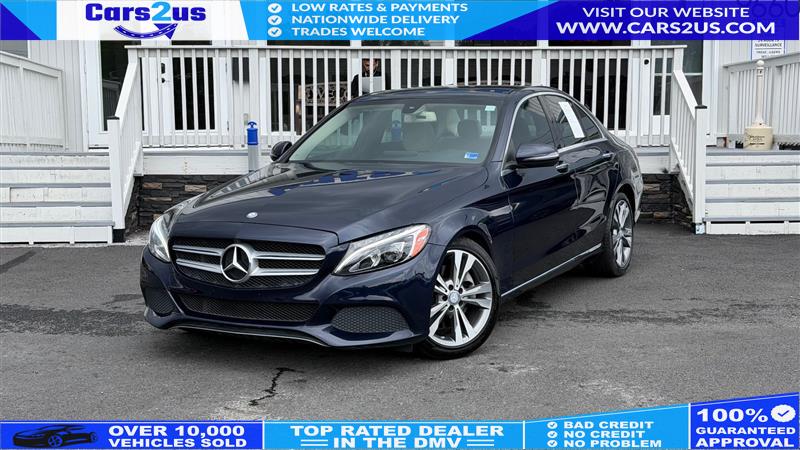 Blue 2016 Mercedes-Benz C-Class Sedan Rear-Wheel Drive Automatic