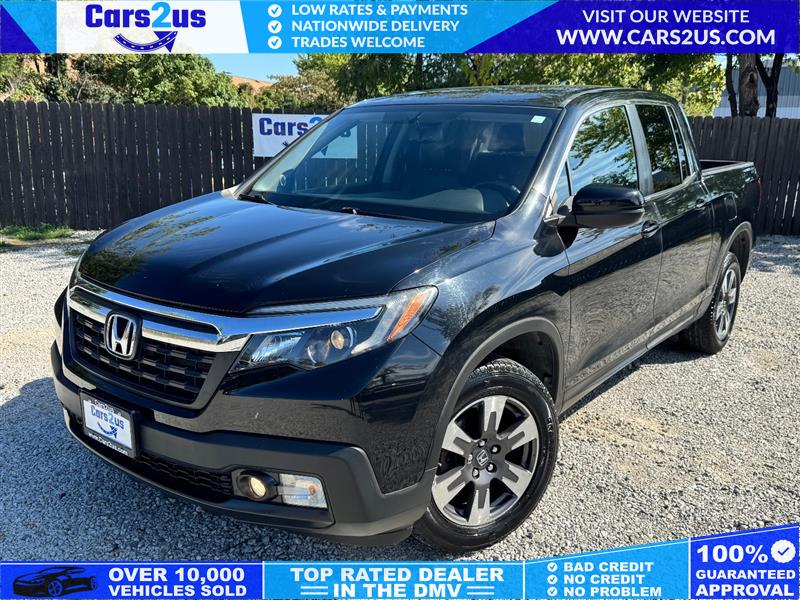 Black 2017 Honda Ridgeline RTL-T AWD Pickup Truck All-Wheel Drive Automatic