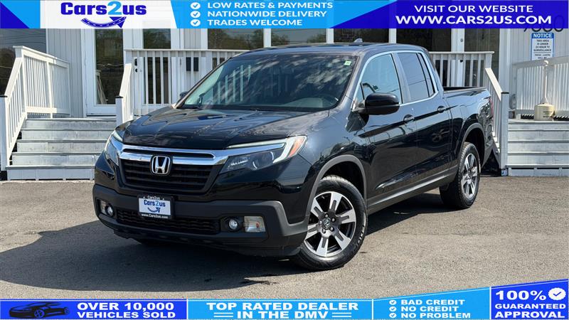 Black 2018 Honda Ridgeline RTL-T AWD Pickup Truck All-Wheel Drive Automatic