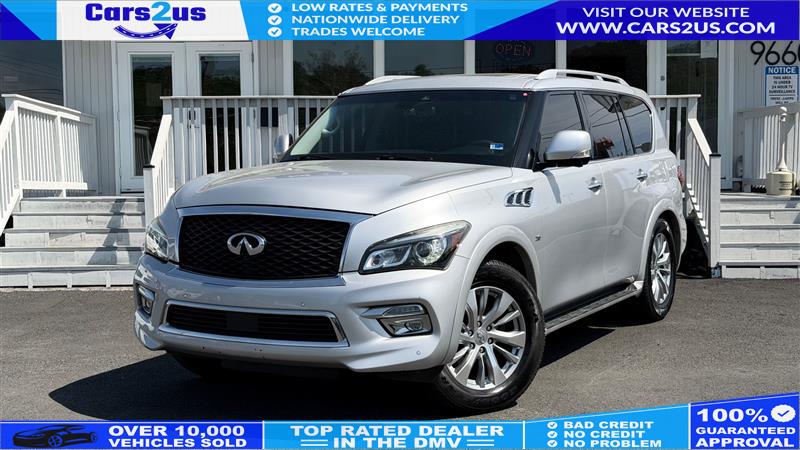 Silver 2017 INFINITI QX80 4WD SUV / Crossover All-Wheel Drive 7-Speed Automatic