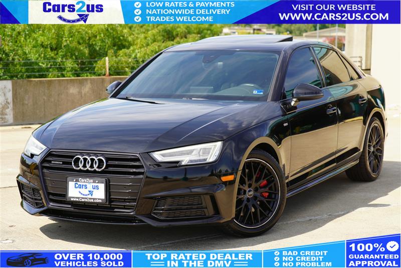 Brilliant Black 2018 Audi A4 Sedan All-Wheel Drive Automatic