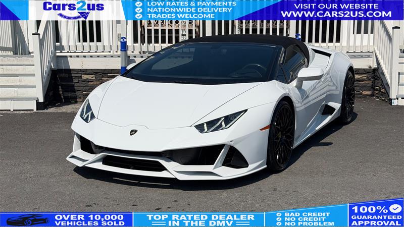 White Diamond 2019 Lamborghini Huracan Convertible Rear-Wheel Drive Automatic