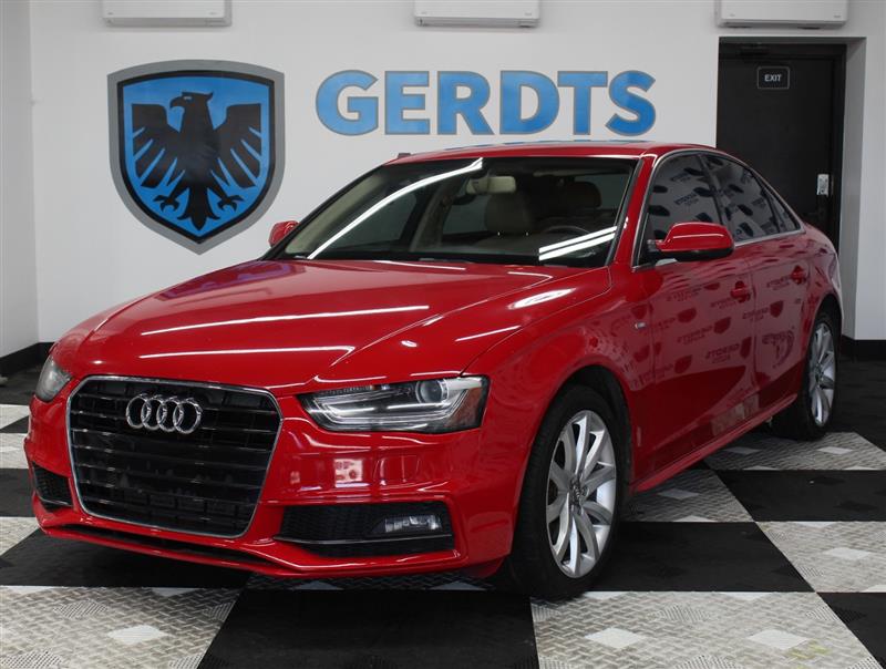 Red 2014 Audi A4 Sedan Front-Wheel Drive Automatic
