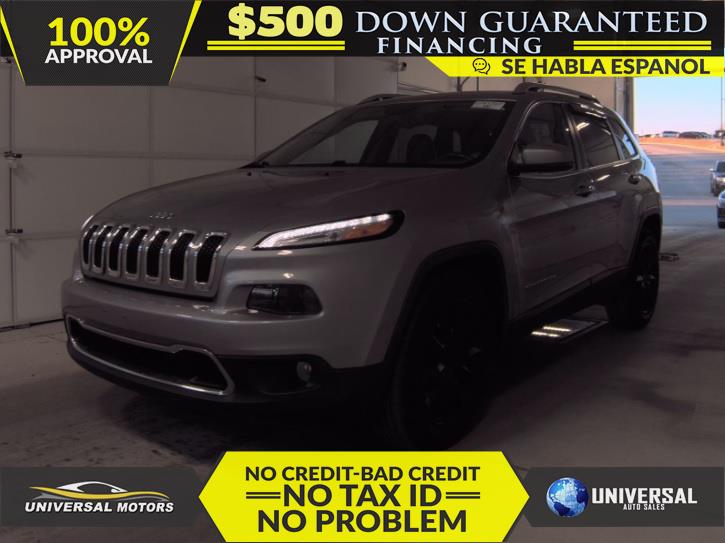 Silver 2015 Jeep Cherokee Limited 4WD SUV / Crossover Four-Wheel Drive Automatic