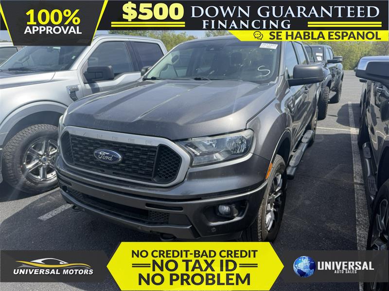 Gray 2019 Ford Ranger XLT SuperCrew RWD Pickup Truck 4X2 Automatic