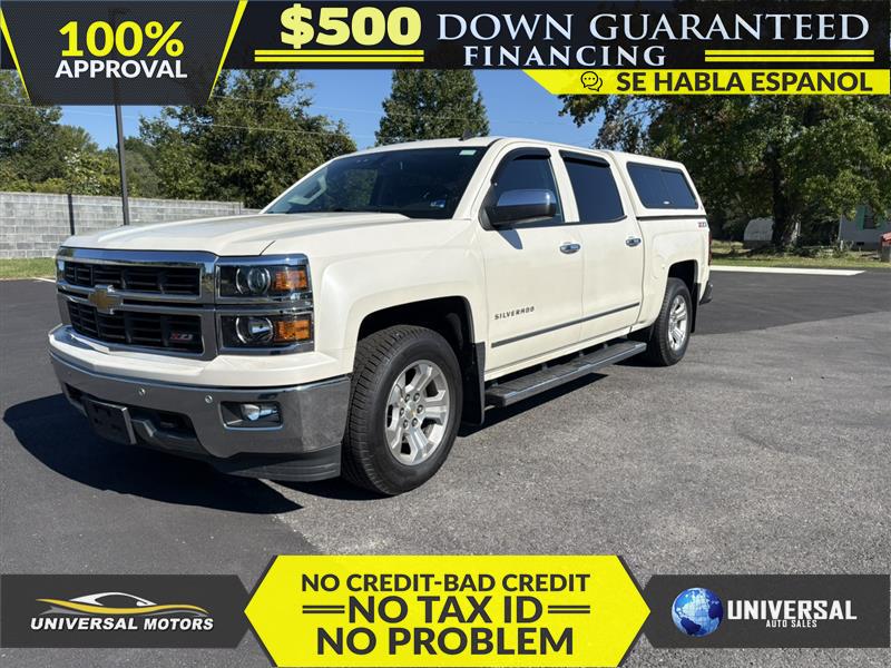 White 2014 Chevrolet Silverado 1500 Pickup Truck Four-Wheel Drive Automatic